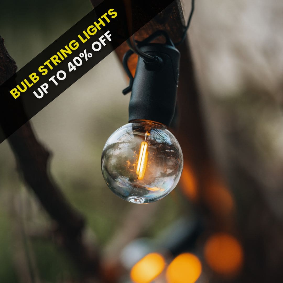 Outdoor Bulb String Lights On Sale Now