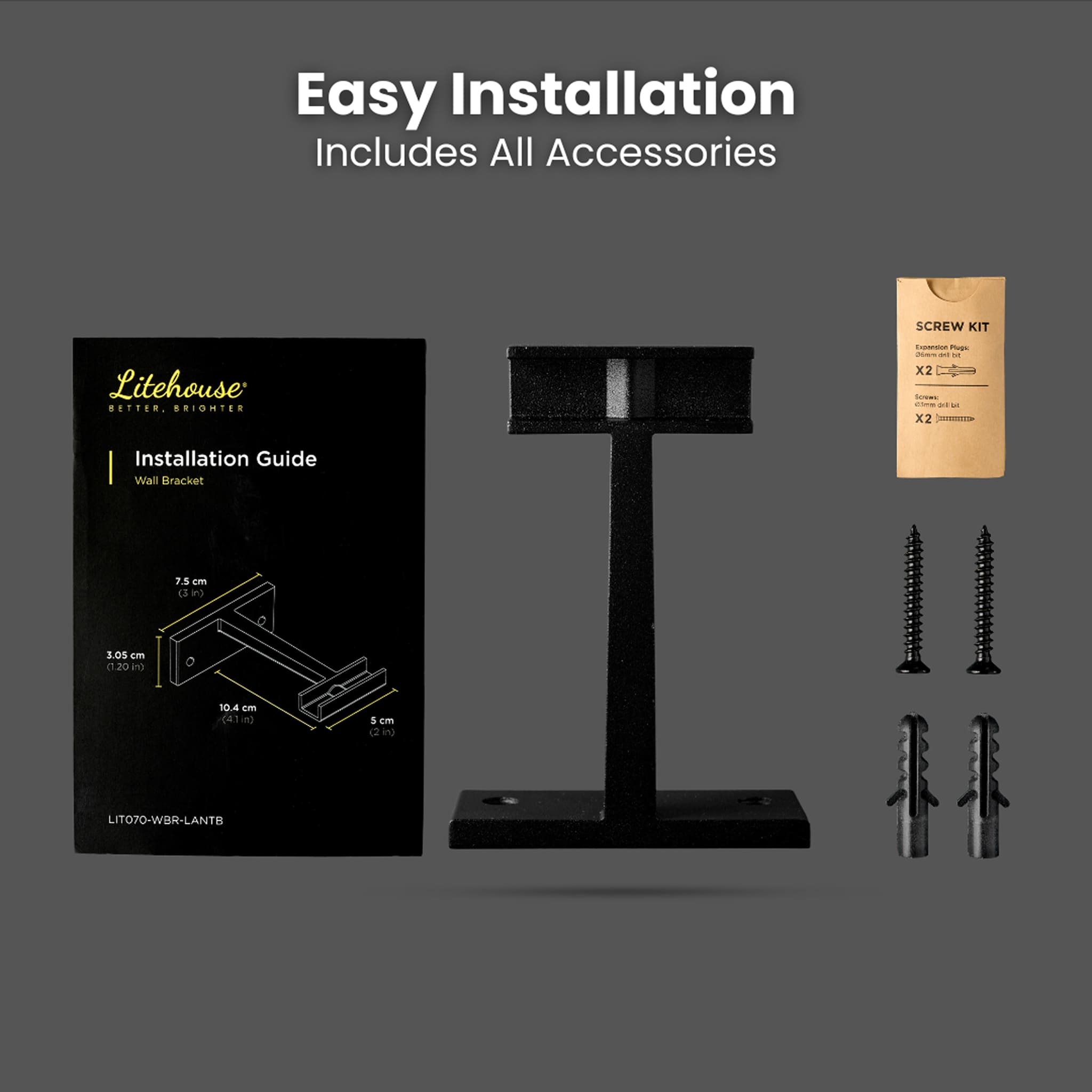 How to setup your Litehouse lantern wall bracket