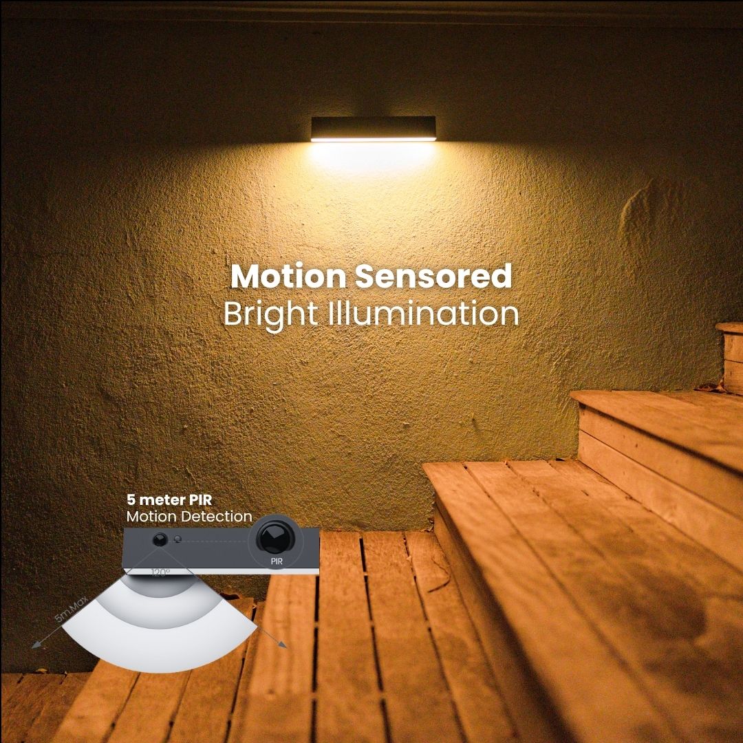 Solar Wall Light with Motion Sensor