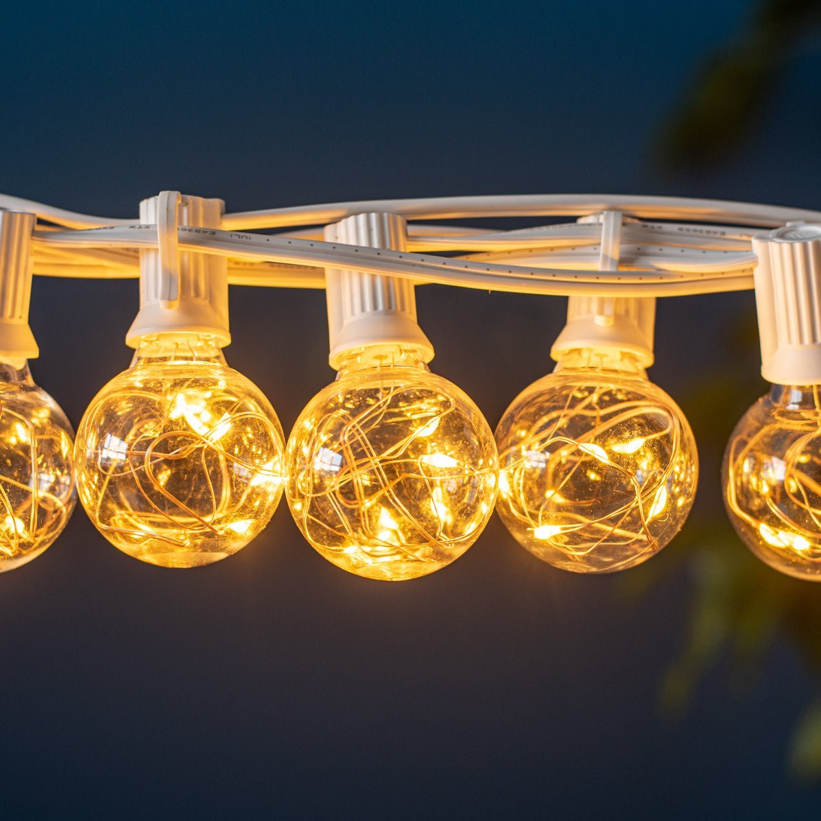 Litehouse Low Voltage Mini Bulb String Lights - Classic Copper Wire LED Bulbs, White - Litehouse