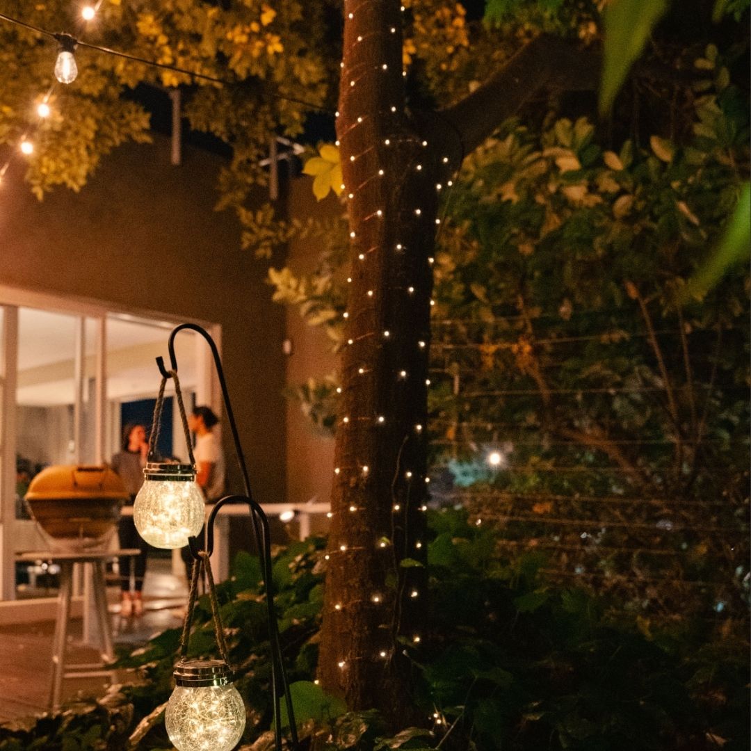 Litehouse Solar Outdoor LED Fairy Lights - Copper Wire - Litehouse