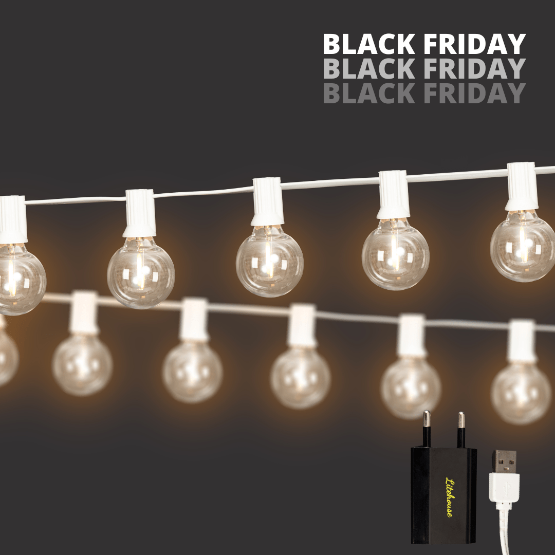 Mini Bulb USB String Lights - White - Litehouse (Pty) Ltd