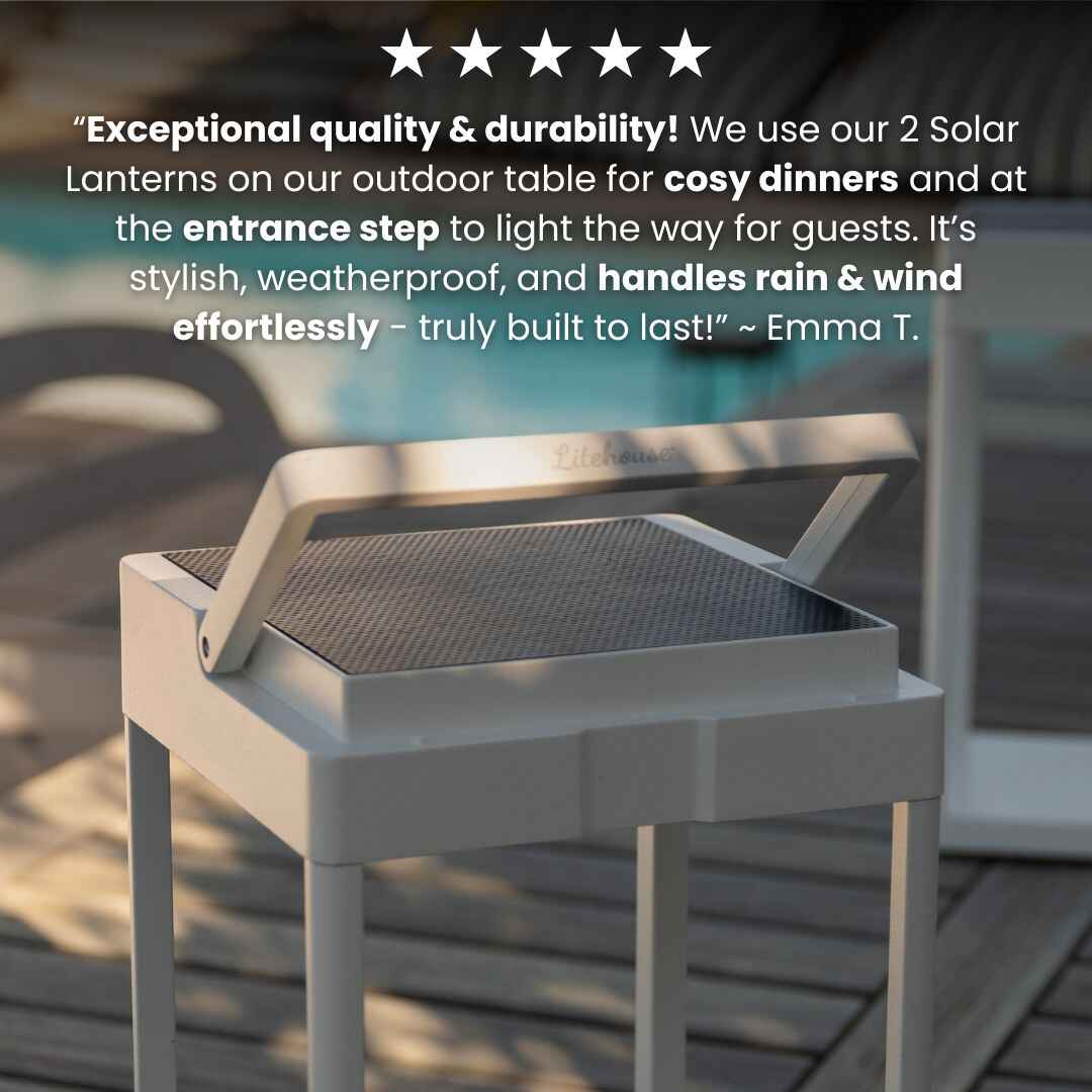 Outdoor Solar Lantern with Touch Control - Litehouse