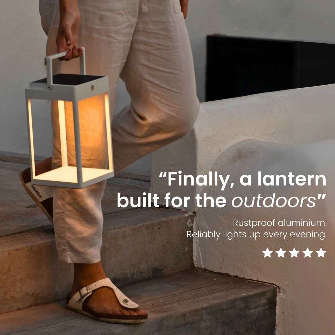 Outdoor Solar Lantern with Touch Control - Litehouse