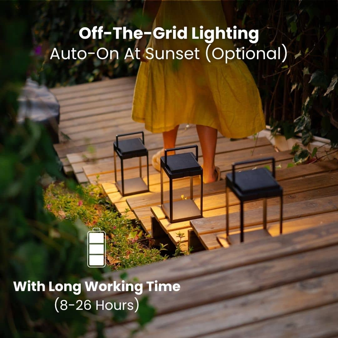 Outdoor Solar Lantern with Touch Control - Litehouse