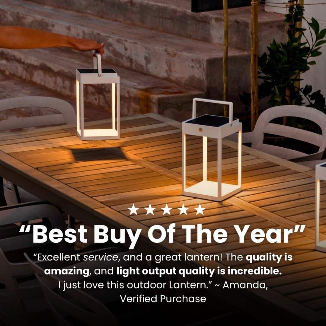 Outdoor Solar Lantern with Touch Control - Litehouse