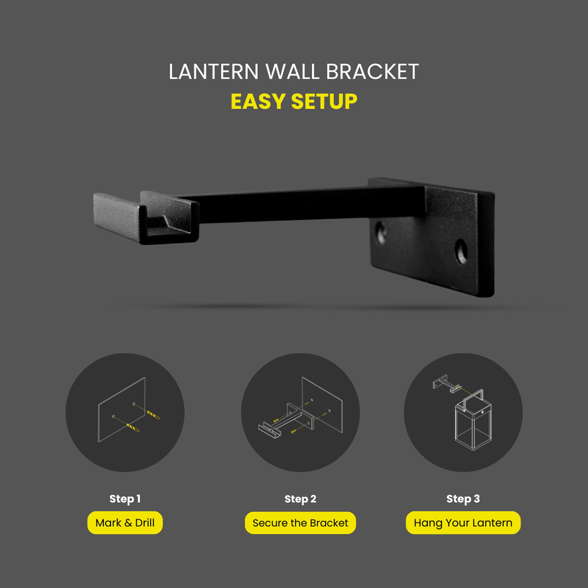 How to setup your Litehouse lantern wall bracket