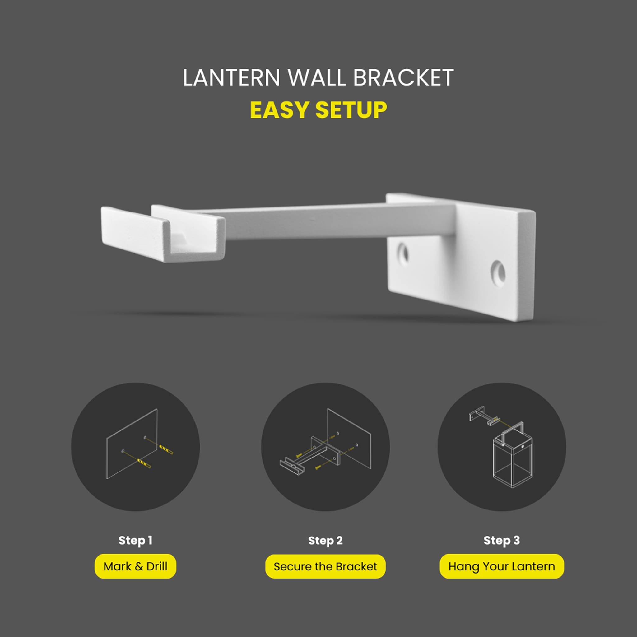 How to install your lantern wall light bracket

