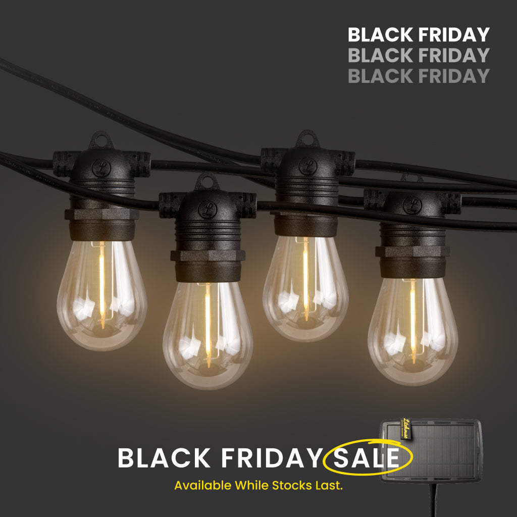 Solar Festoon Bulb String Lights