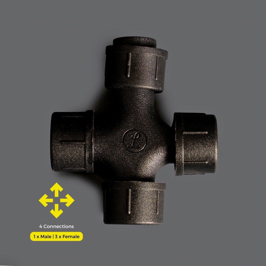 Litehouse 4 - Way Connector for Plug - In Festoon Bulb String Lights - 220 - 240V - Litehouse