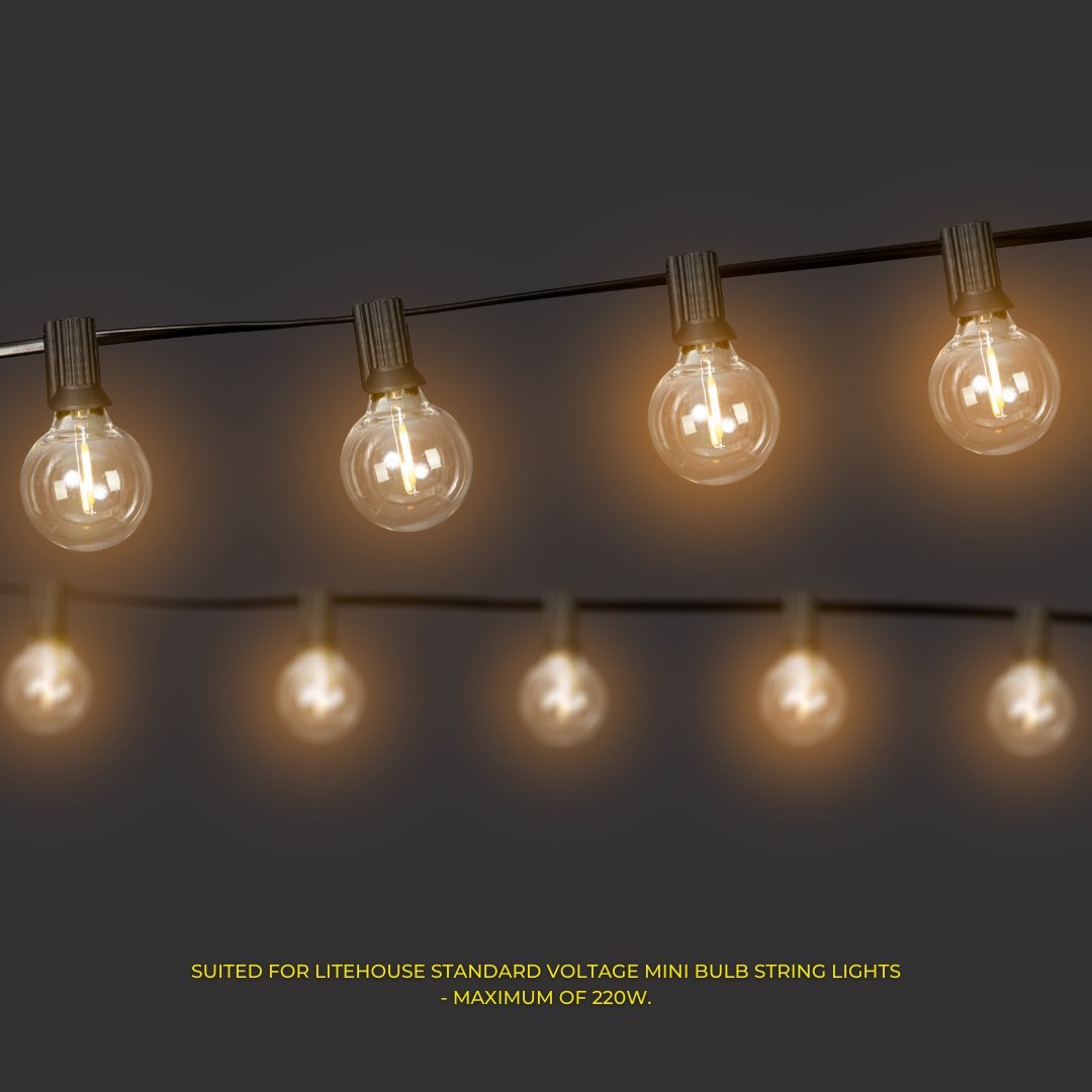 Litehouse Dimmer Dial Accessory for Plug - In Mini Bulb String Lights - 220 - 240V - Litehouse