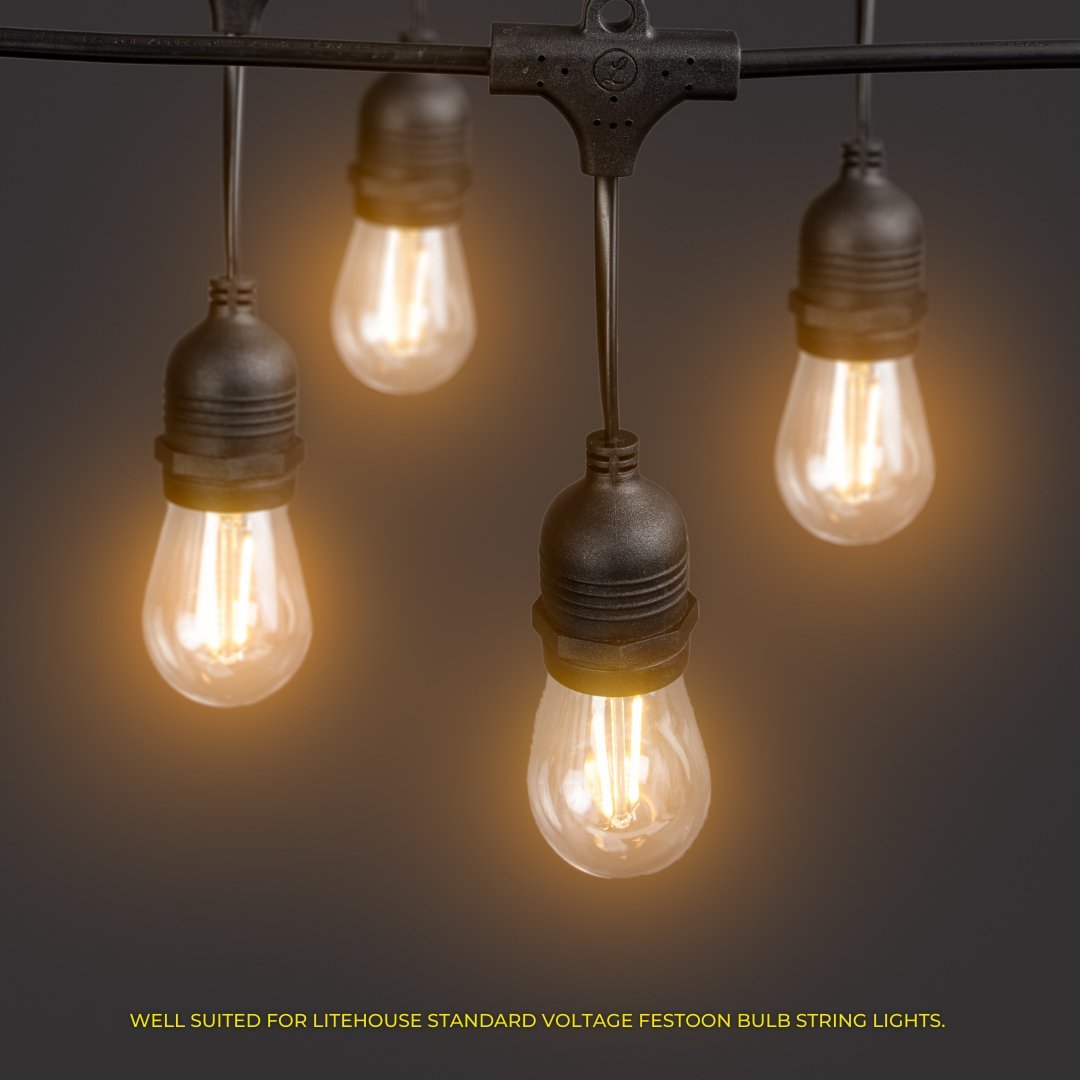Litehouse Plug - In Festoon Replacement Bulb - Traditional LED Bulb (S14, E27, 220 - 240) - Litehouse