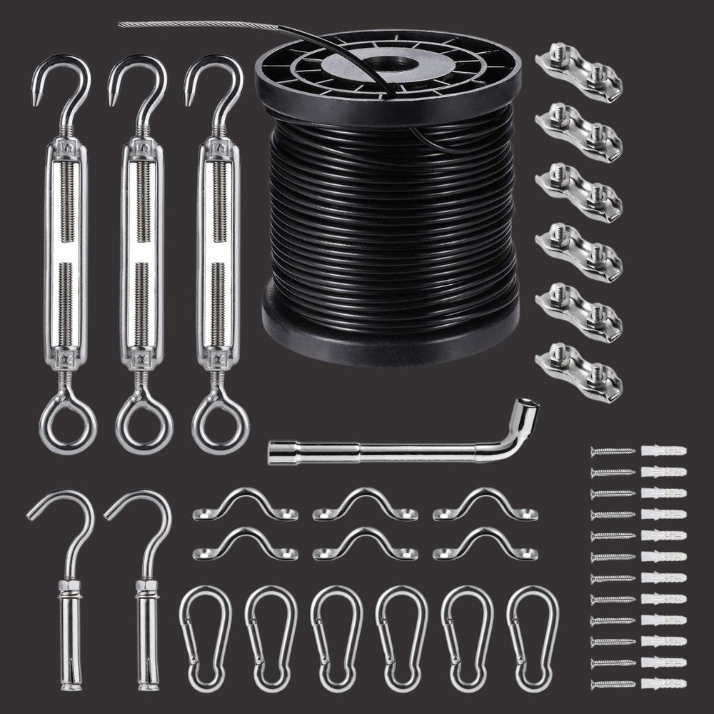 String Light Hardware Set Up Kit for Long Distance Bulb String Lights | Litehouse