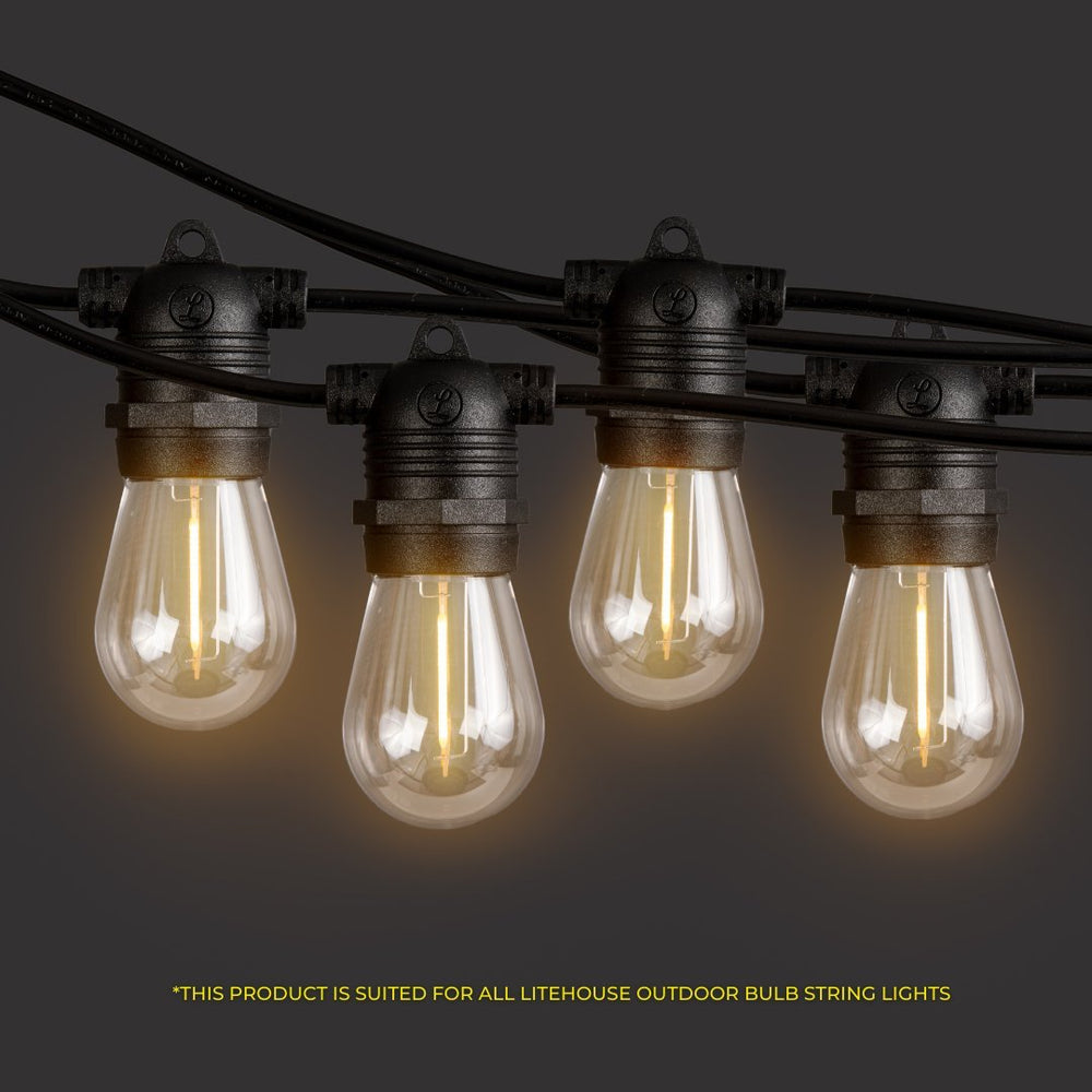 String Light Package Set Up Kit for Long Distance Bulb String Lights | Litehouse