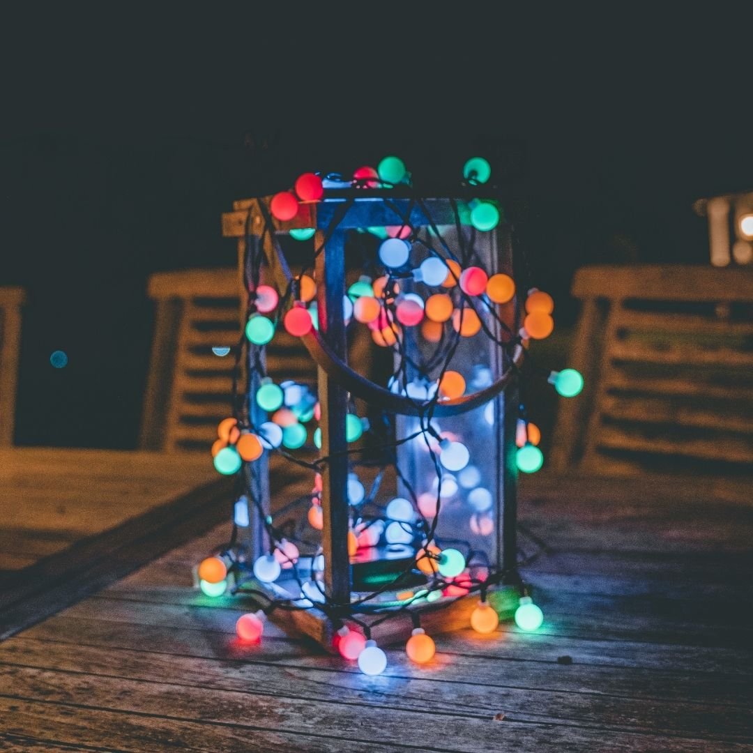 Litehouse Solar Outdoor LED Fairy Lights - Colourful Bubble Ball - Litehouse