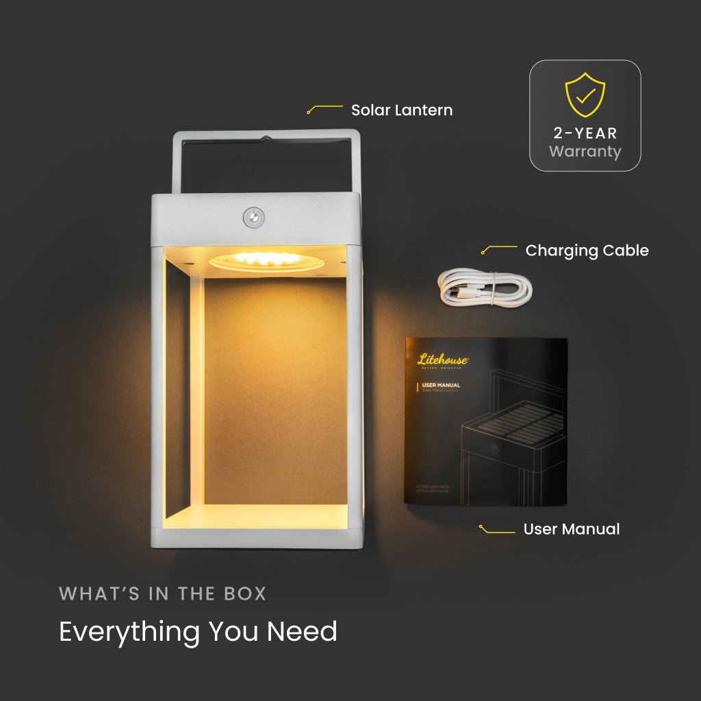 Luxury Metal Solar Lantern - Litehouse (Pty) Ltd