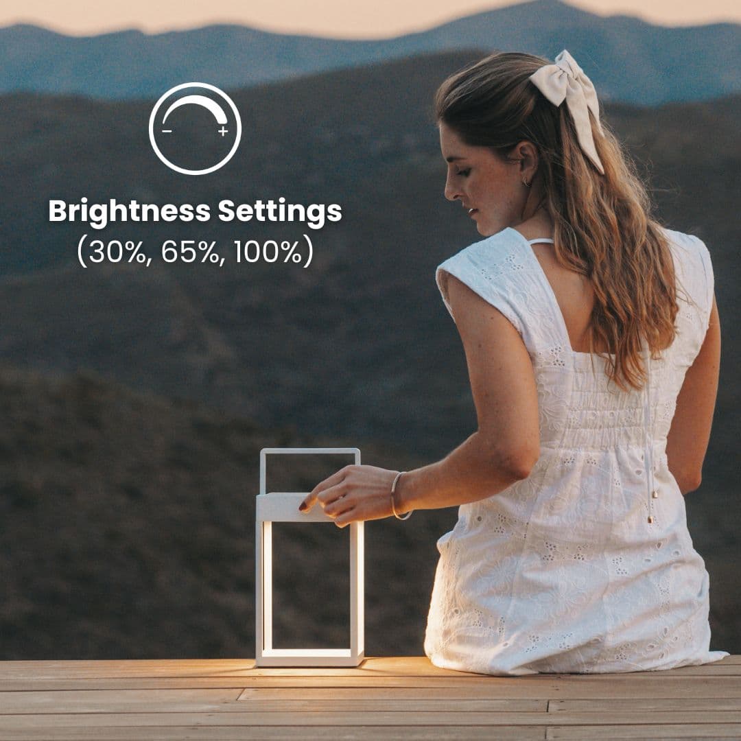 ACTUS SLOWHOUSE ウッディライト Outdoor Solar Lantern with Touch Control | Litehouse